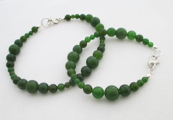 handcrafted with love in california nephrite jade anklet and bracelet